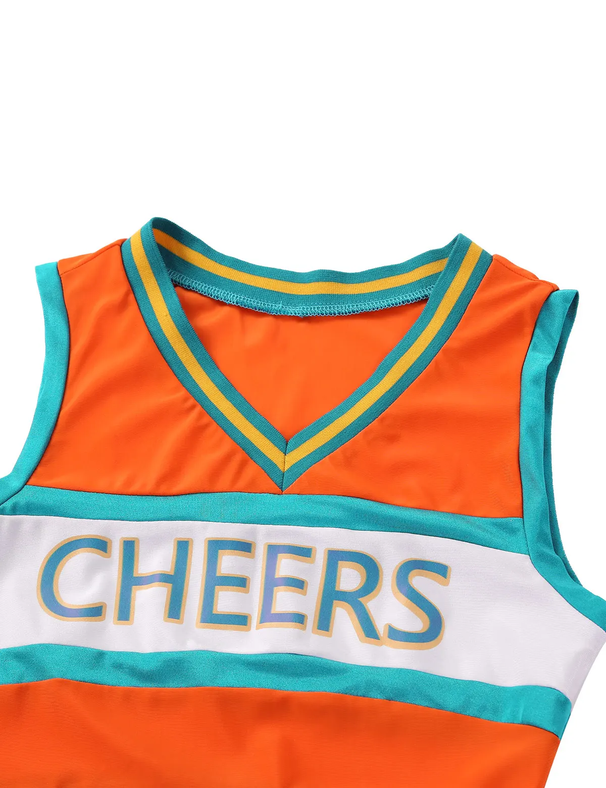 Женский костюм для косплея школьниц Болельщицы короткий топ без рукавов с