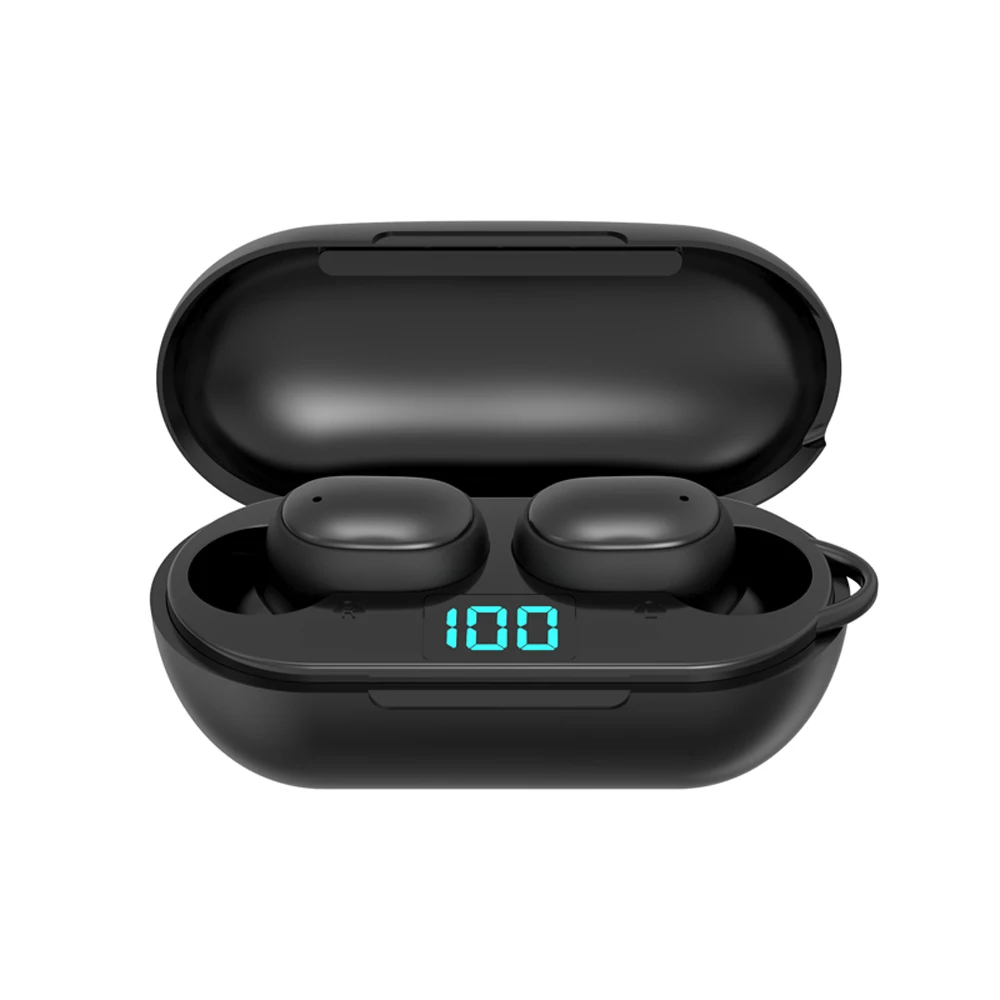 

H6 TWS беспроводные наушники-вкладыши светодиодный дисплей HFP/A2DP/HSP/AVRCP Bluetooth 5,0 Спорт на открытом воздухе водонепроницаемые 280 мАч наушники с ми...