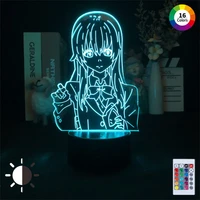 acrylic 3d anime lamp anime nightlights lamp figurine lighting for bedroom cartoon comics light home decor lamp christmas gift