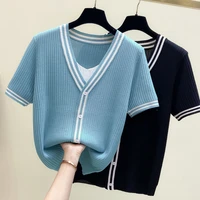 m 4xl plus size womens cashmere v neck short sleeve knitted pullover tee base wool cashmere sweater women jumper t shirt