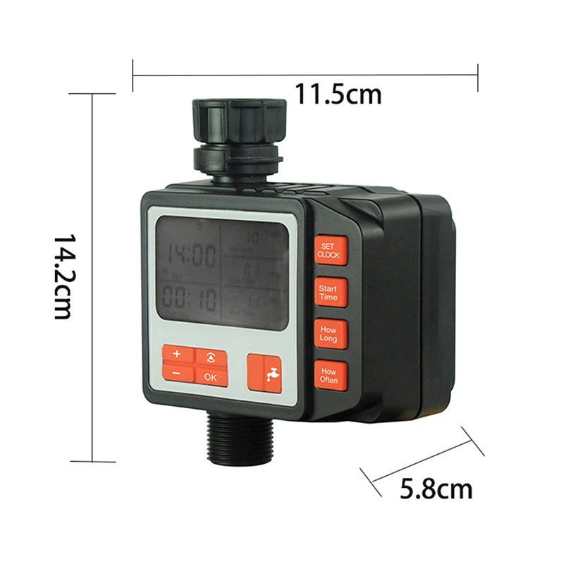 Таймер для полива сада автоматический с ЖК дисплеем электронный шаровой кран