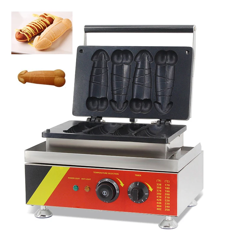 

Commercial Use Waffle Maker Big Cock Lolly waffle Sticks Cake Iron Baker