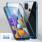 Магнитный флип-чехол для samsung galaxy a21s a 21 s 21 s a217F, 6,5 дюйма, двусторонний чехол из закаленного стекла, чехлы