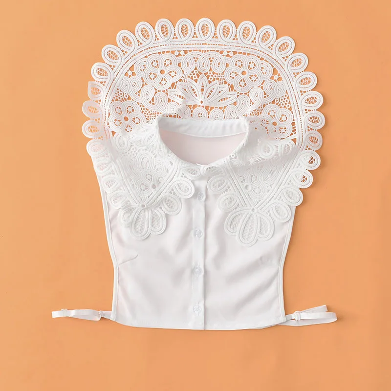 Женское Ожерелье-чокер со съемным лацканом рубашка с ложным воротником блузки