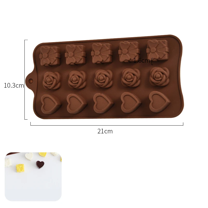 Silicone Chocolate Molds Tulip Animals Rabbit Egg Candy Mold Ice Cube Tray Love Rose Fondant Mould Cake Decorating Tools | Дом и сад