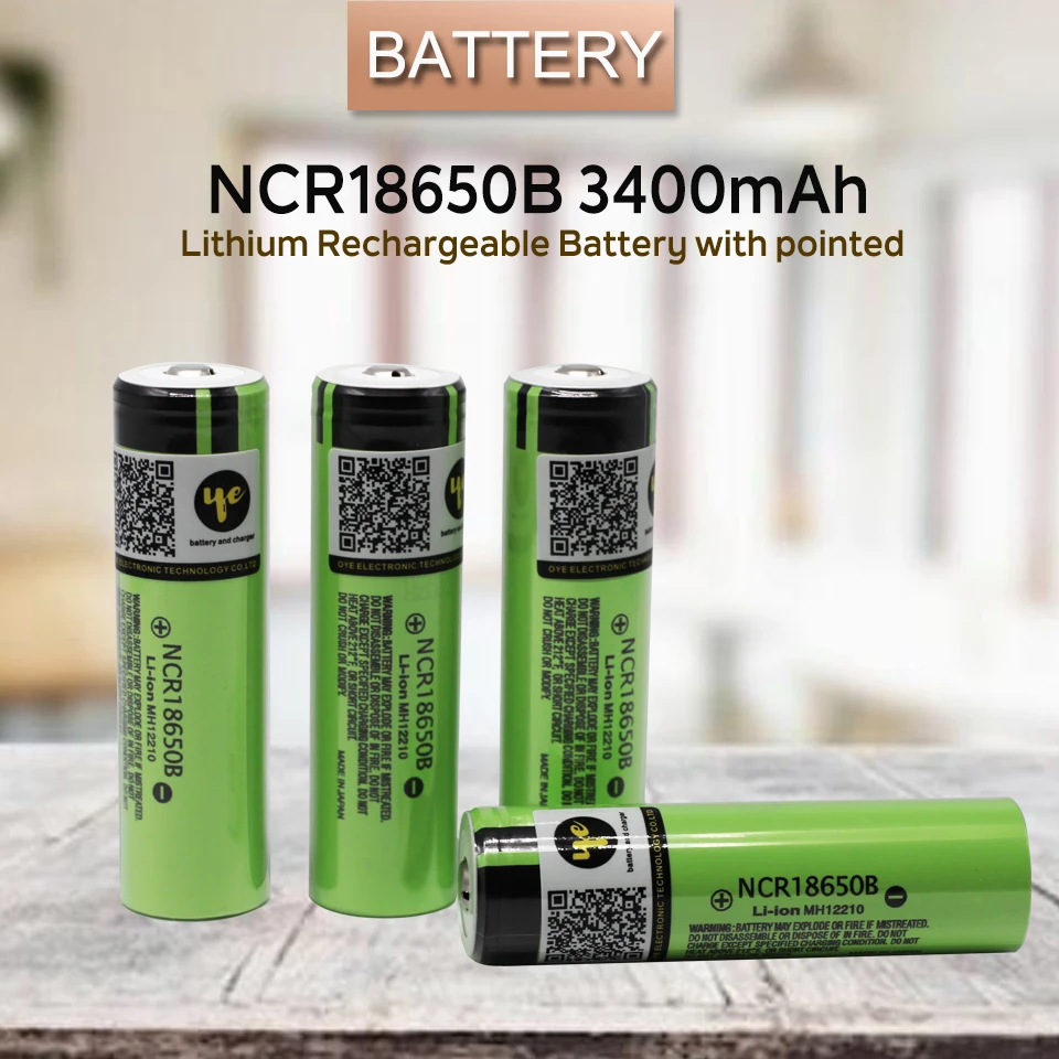 Аккумуляторные батареи 18650 литиевая батарея Ncr18650B 3400mah 3,7 V батарея 18650 аккумуляторная батарея(добавить заостренный