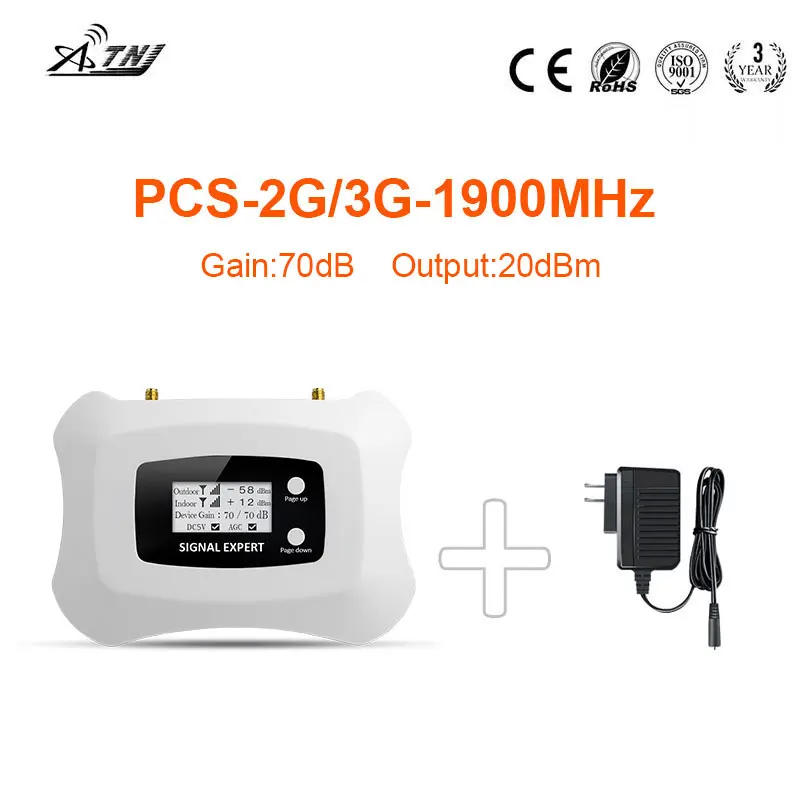 Фото Полный Интеллектуальный усилитель мобильного сигнала 1900 МГц 2g 3g повторитель для Полный Интеллектуальный усилитель мобильного сигнала 1900 МГц 2g 3g повторитель для
