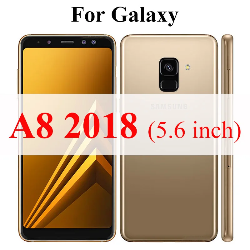 For Galaxy A8 Бронированное защитное стекло на для Samsung Galaxy A8 A6 Plus A 8 6 Лист защита для экрана Броня закаленное стекло 8a Gelaksi 6a - Цвет: For Galaxy A8