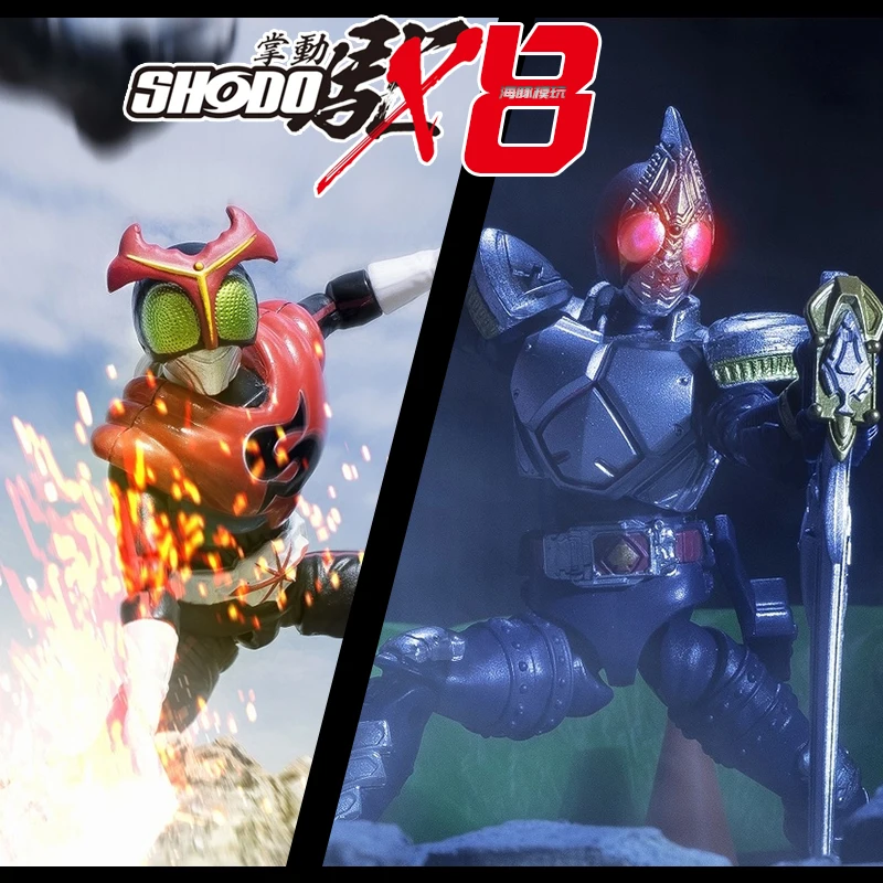 

Яркие игрушки Bandai, Shodo, Пальма X 08, модель Kamen Райдер блейд, игрушечная аниме модель