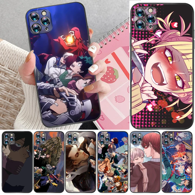 

My Hero Academia Tomura Boku Todoroki Shouto Dabi Shigaraki Bakugou Katsuki Phone Case For iPhone XR XS Max Funda Cases Carcasa
