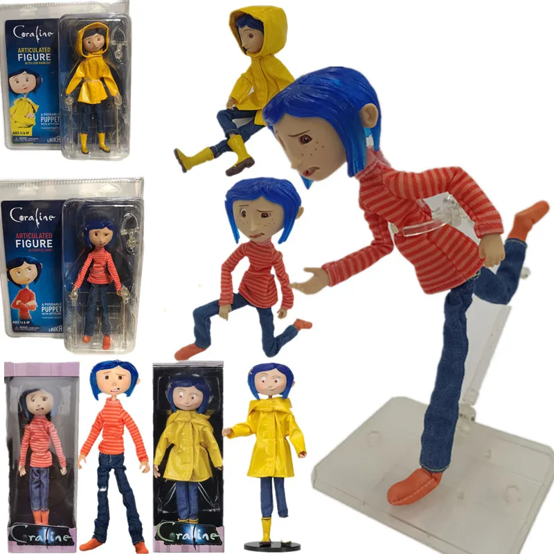 

7-дюймовый дождевик Coraline The Secret Door Coraline y la Puerta секретная дождевик снять экшн-фигурка игрушки кукла рождественский подарок