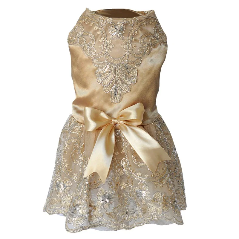 Весенне летнее платье для домашних животных с стереовышивкой декоративный