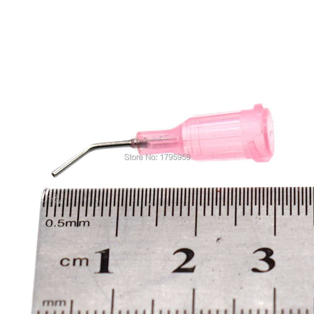 1000 шт. 20 г иглы конические изогнутые насадки для дозирования клея игла дозатор