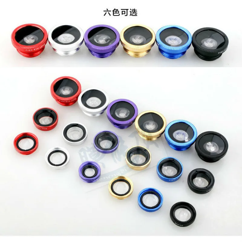 Универсальные для мобильных телефонов объектив камеры 3 в 1 широкоугольный Макро