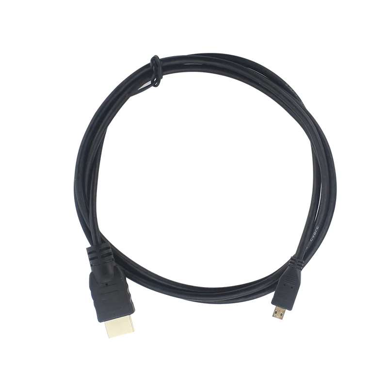 Raspberry Pi 4 Micro HDMI-совместимый кабель 1 5 м Кабель-адаптер с золотистым покрытием для