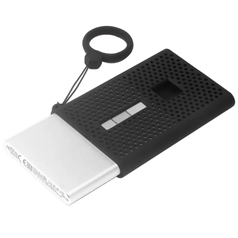 

Soft Silicone Protective Cover Case Lanyard for Sam-sung T7 SSD Mobile Hard Disk