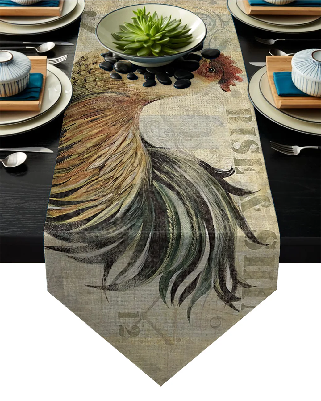 Скатерть в стиле ретро с изображением роз | Дом и сад