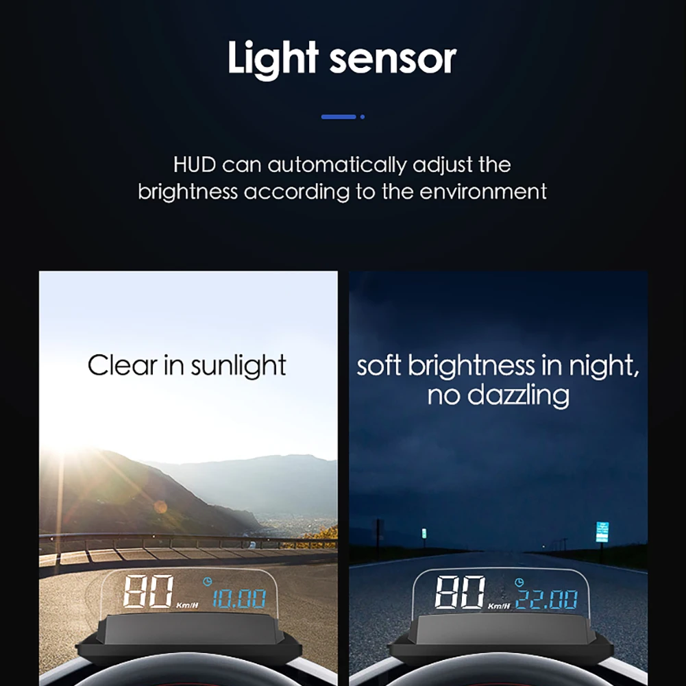 USB автомобильный GPS цифровой дисплей HUD проектор Спидометр превышение скорости