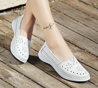 2021 women flats ladies slip on loafers shoes women genuine leather casual boat shoes party flat shoes big size