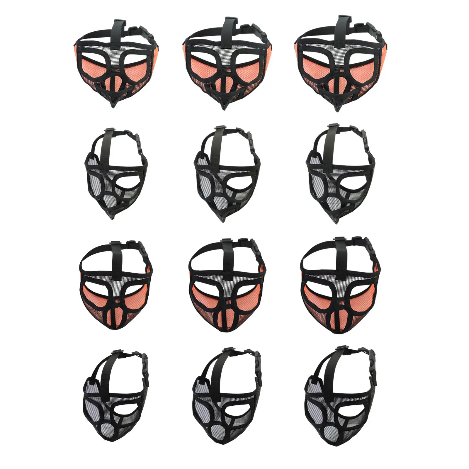 

Short Snout Pet Dog Muzzles Adjustable Breathable Mesh Bulldog Mouth Muzzle Mask Anti Stop Biting Barking Chewing Supplies