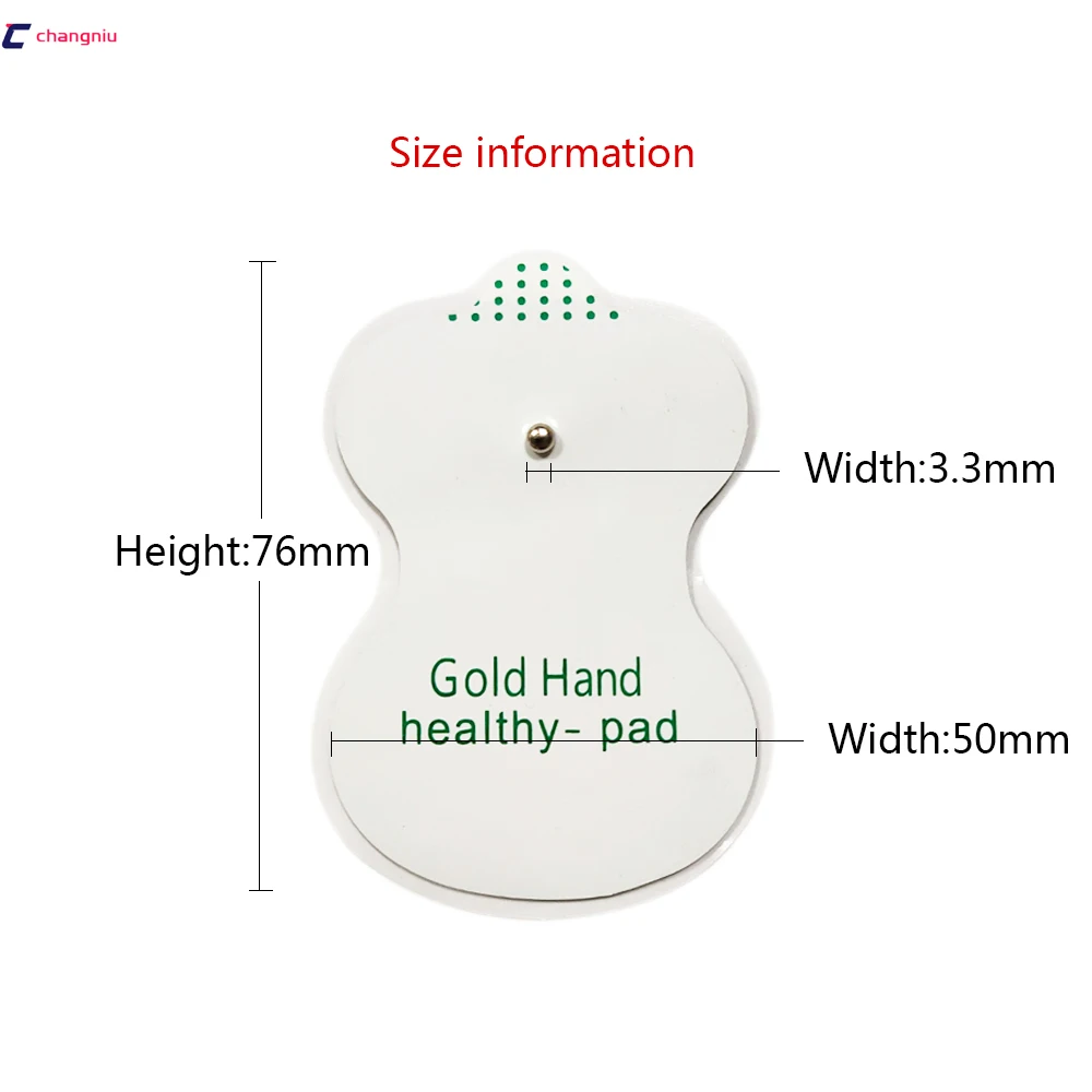 50 шт./лот или 100 хорошего качества белые электродные прокладки для акупунктуры Tens