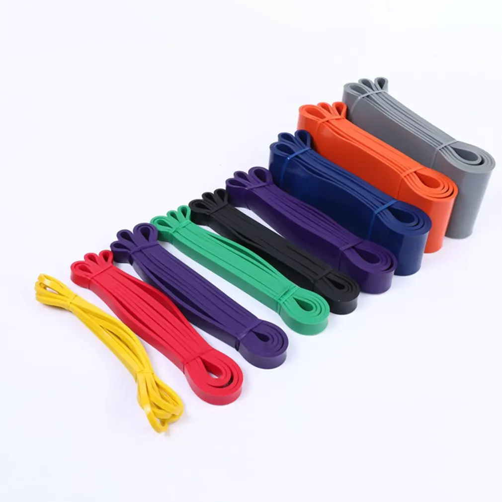 Set Gelang Karet Daya Tahan Fitness Olahraga Tali Elastis Expander Gelang Olahraga Latihan Cross Fit Olahraga Gym