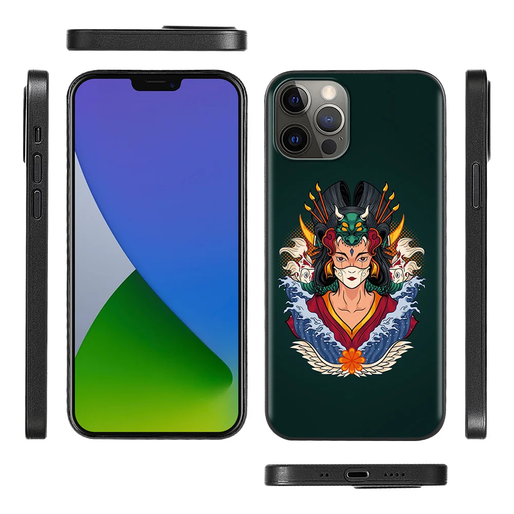 

Phone Case For iPhone 12 11 Pro Max XR XS X Cover Fashion Art Girls Ultra Thin Shell IPHONE 12 7 8 Plus SE2 11 Pro TPU Capa