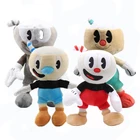24 шт. Кубок плюшевые игрушки и куклы из мультфильма Mugman игры игрушки куклы мягкие чехлы для телефонов с мультипликационным рисунком из Puphead чучела плюшевых украшений, игрушки для детей, подарки на день рождения