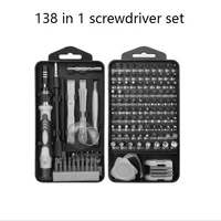 138 in 1 screwdriver set of screw driver bit set multi function precision mobile phone repair device hand tools torx hex