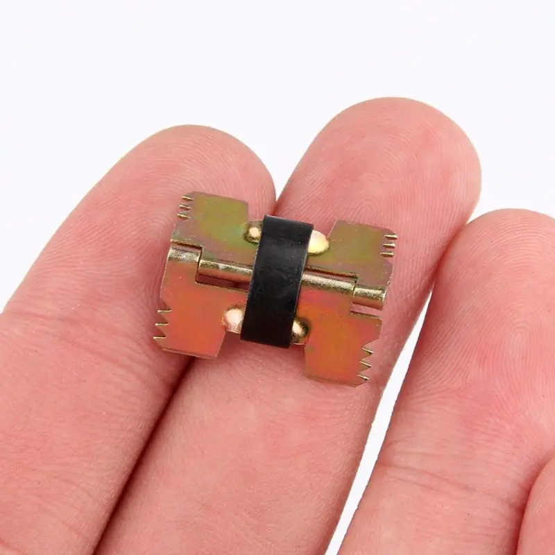 10 шт. винтажные самозакрывающиеся металлические пружинные петли мини-размера