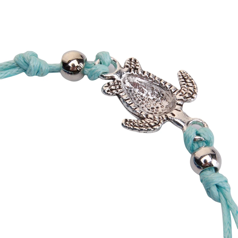 Bohemian Handmade Anklet Bracelet Barefoot Sandals Ankle Strap Foot Chain Jewelry Vintage Tortoise for Women | Украшения и