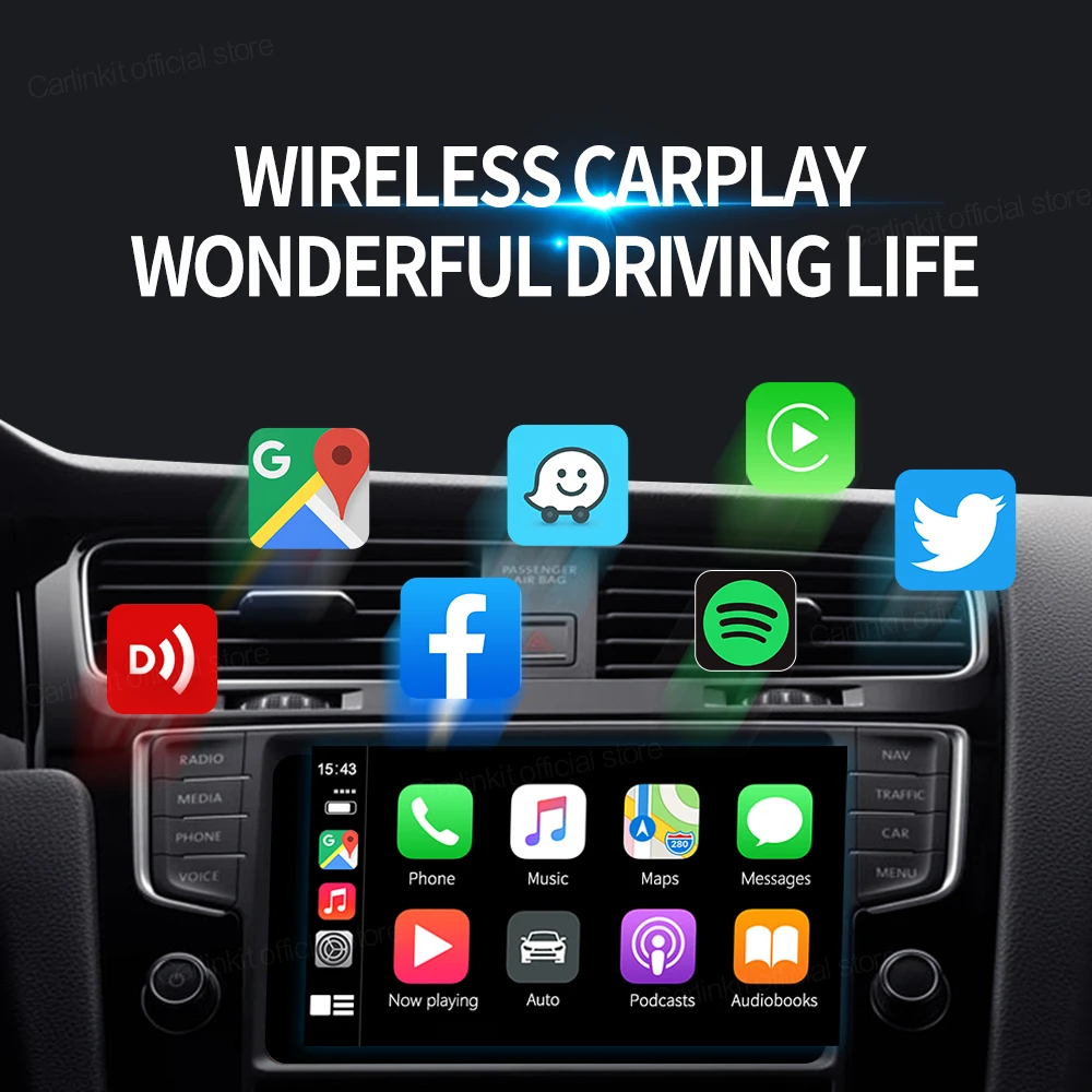 Apple Carplay беспроводной ключ Mini Carlinkit3 IOS автомобильный смарт-бокс USB адаптер