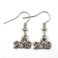 1 piece 2019 fashion mini plane earth postcard passport earrings retro earrings tibetan silver girl gift souvenir
