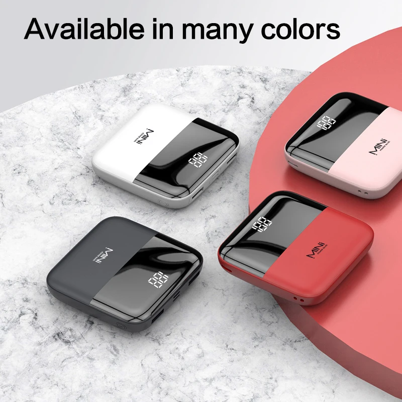 Портативный внешний мини аккумулятор с 2 мя USB портами 20000 мАч|Внешние