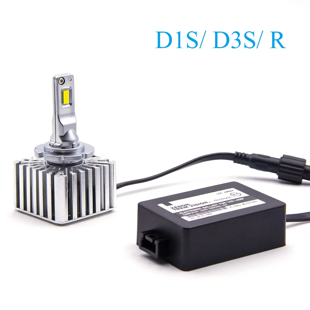 Комплект светодиодных фар D1S D2S D3S D4S без ошибок подключение к оригинальному