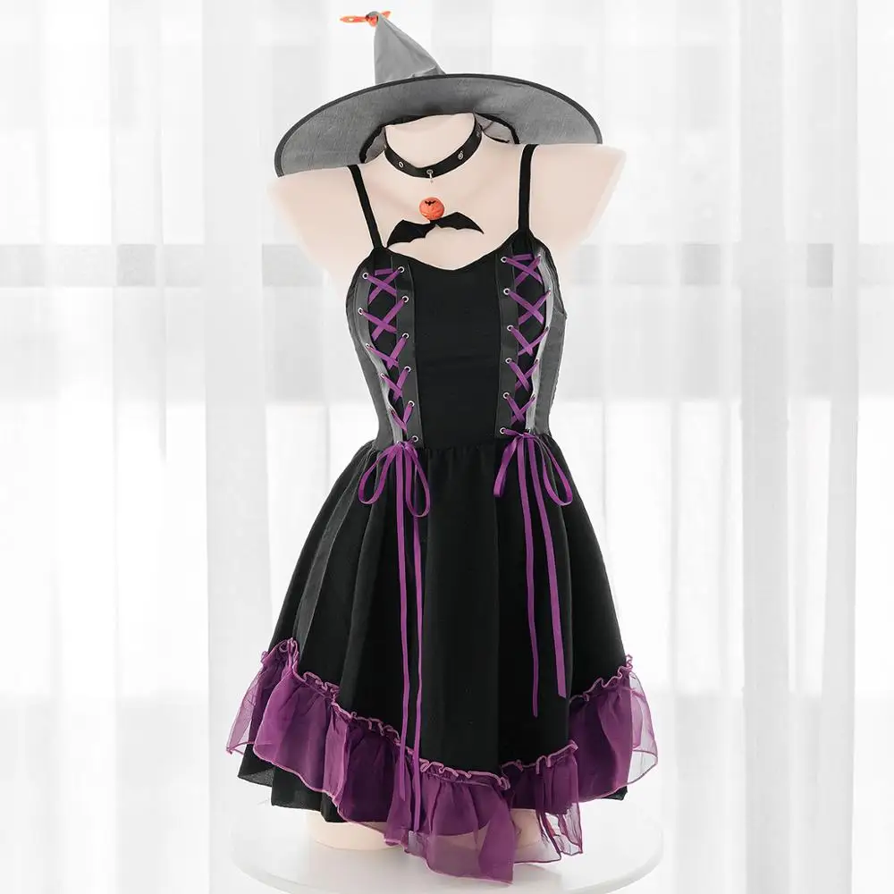 Милый сексуальный косплей слинг ретро в европейском стиле тонкое платье