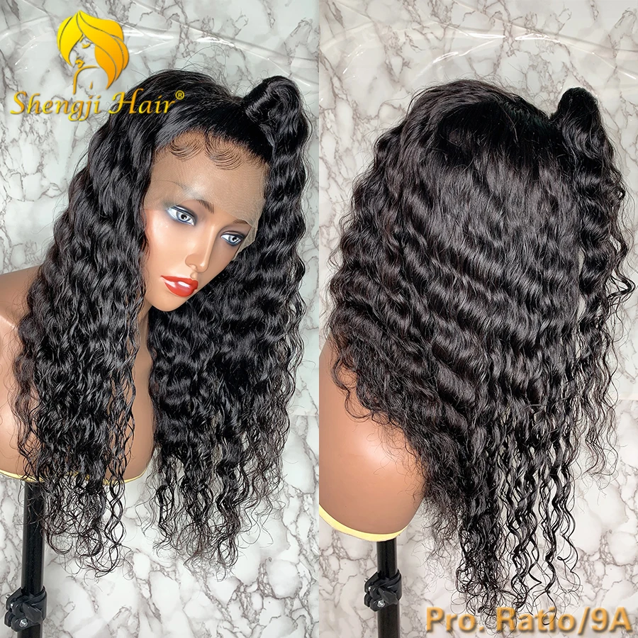 

13x6 Lace Front Human Hair Wigs Pre Plucked With Baby Hair Brazilian Remy Hair Curly Fake Scalp Lace Front Wig For Black Women