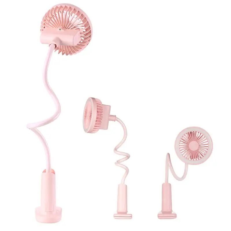 

Flexible USB Fan LED light 2 Speed Air Cooling Clip Fan for Camping Home Hiking 28GE