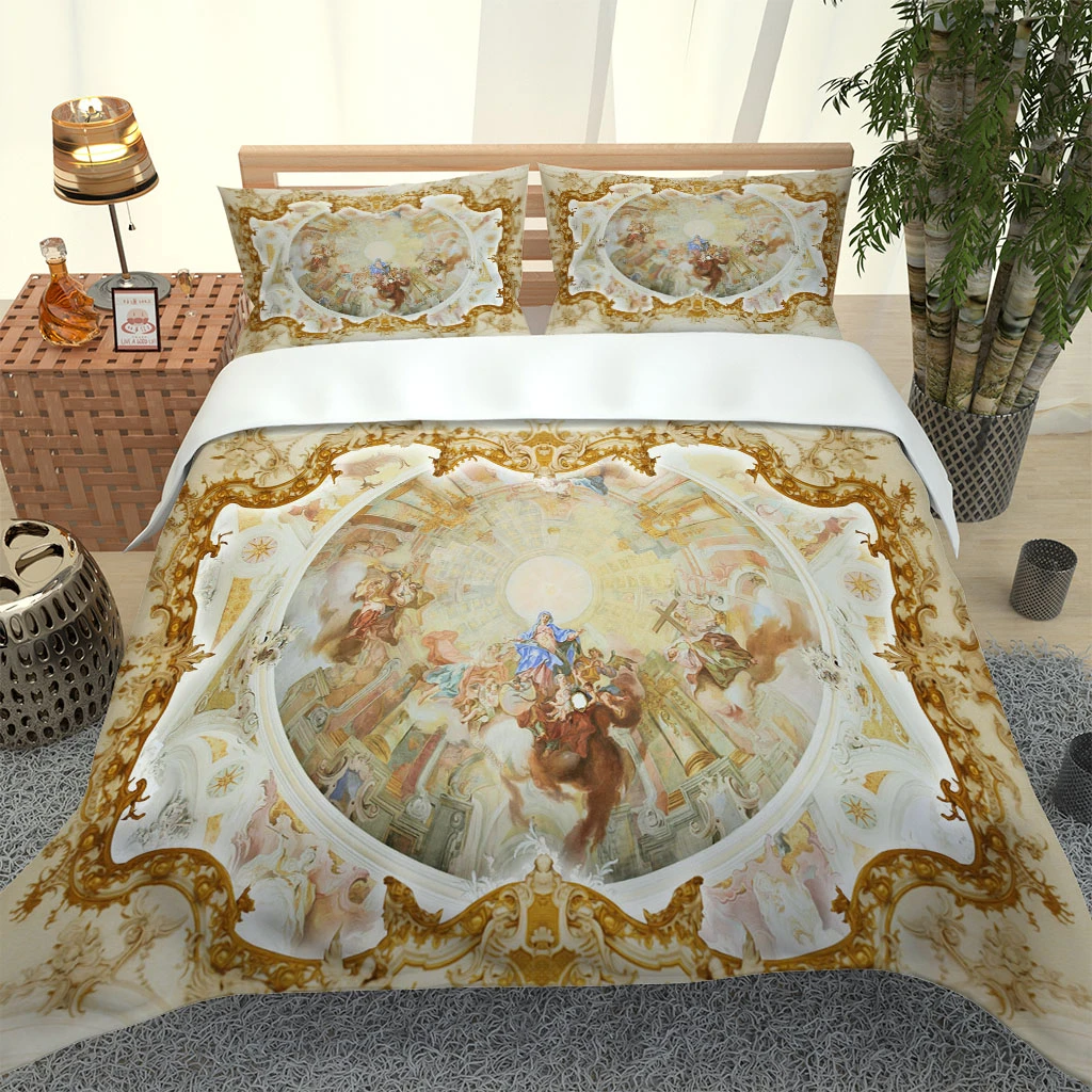 

Luxury Twin Full Queen King Size Queen Single King Size europe angel bedding set 3D Printed