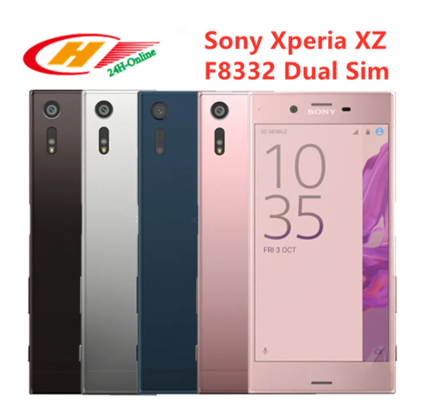 Unlocked Sony Xperia XZ F8332 Dual Sim 3GB RAM 64GB ROM 4G LTE Quad Core 5.2inch Fingerprint Mobile Phone