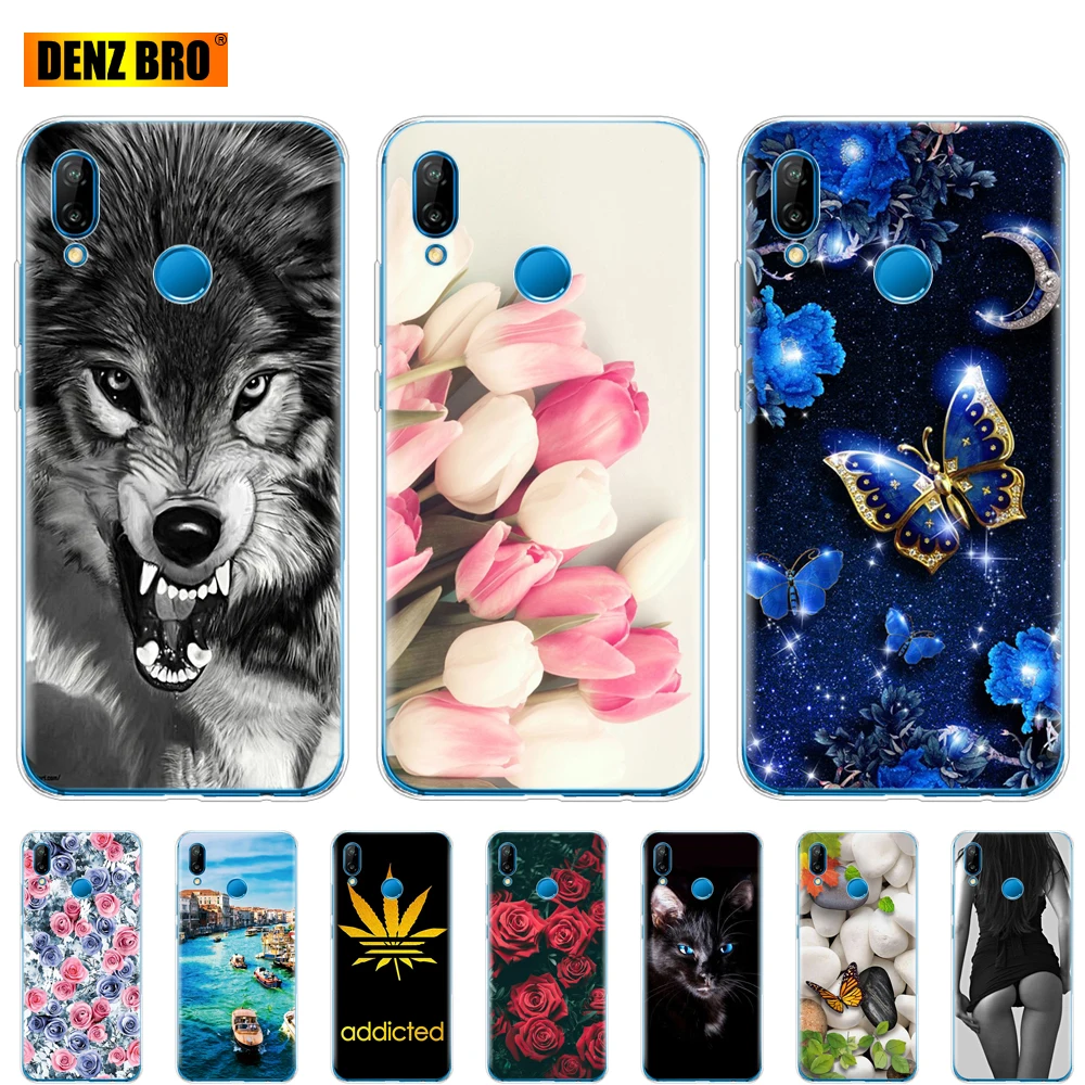 Чехол для huawei Nova 3 3i 3e силиконовый мягкий чехол из ТПУ задняя крышка телефона
