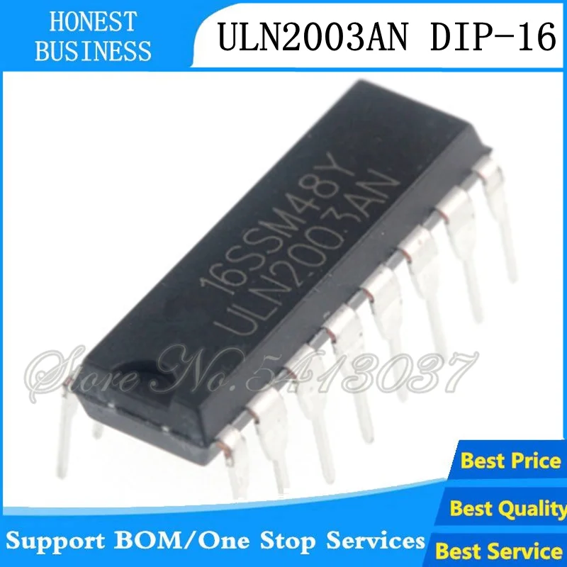 20 шт./лот ULN2003 2003 ULN2003AN ULN2003A ULN2003APG DIP IC DIP-16 | Электроника
