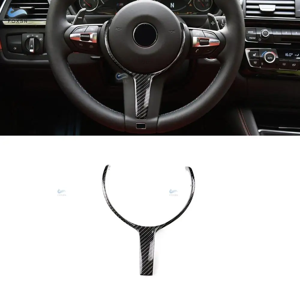 Сменная накладка на руль для BMW F20 F22 F30 F31 F32 F33 F36 F10 F06 F12 F13 F15 F16 M sport Only из углеродного