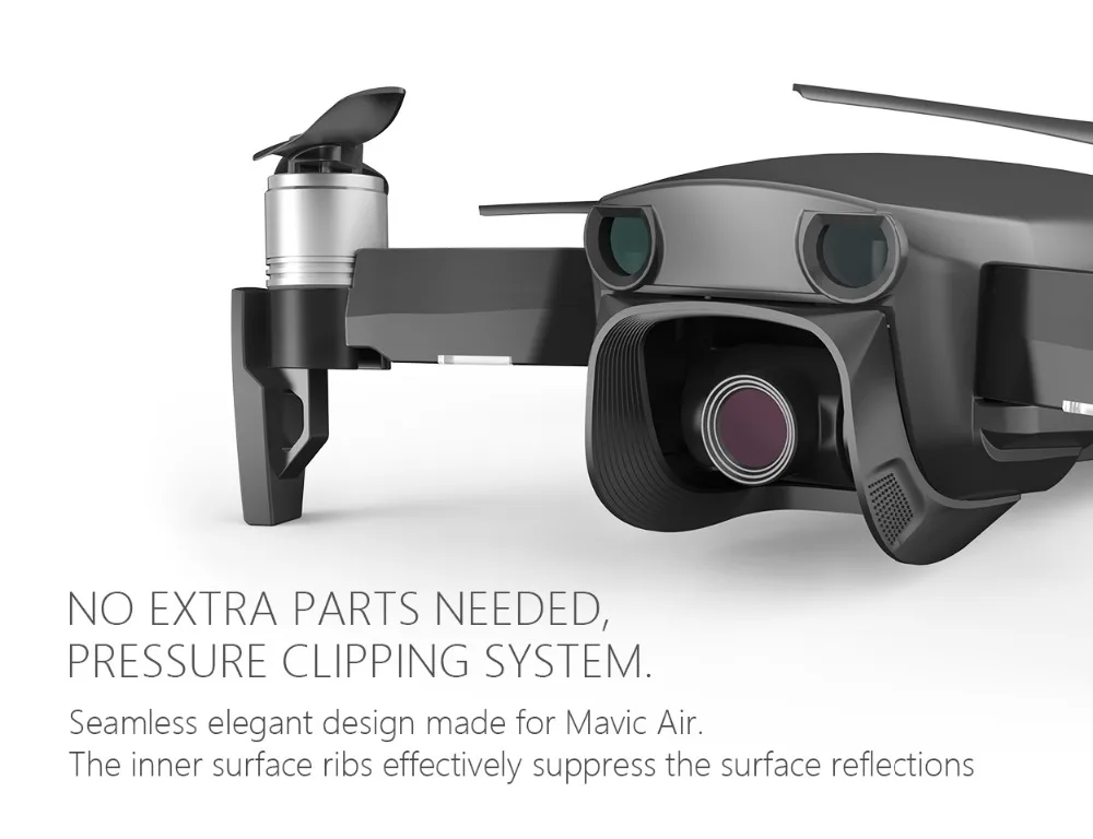 PGYTECH Mavic Air бленда для объектива Защита от Солнца блики щит Gimbal тени анти Блик объектив камера для DJI Mavic Air Аксессуары