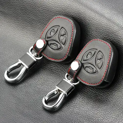 3 кнопки кожаный чехол для автомобильных ключей, чехол для ключей в виде ракушки протектор для Lada Веста granta Lada priora, kalina авто чехол для дистанц...