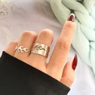 UMKA модного серебристого цвета Flame кольца для мужчин и женщин парные кольца для влюбленных набор дружбы обручальные открытые кольца ювелирные изделия