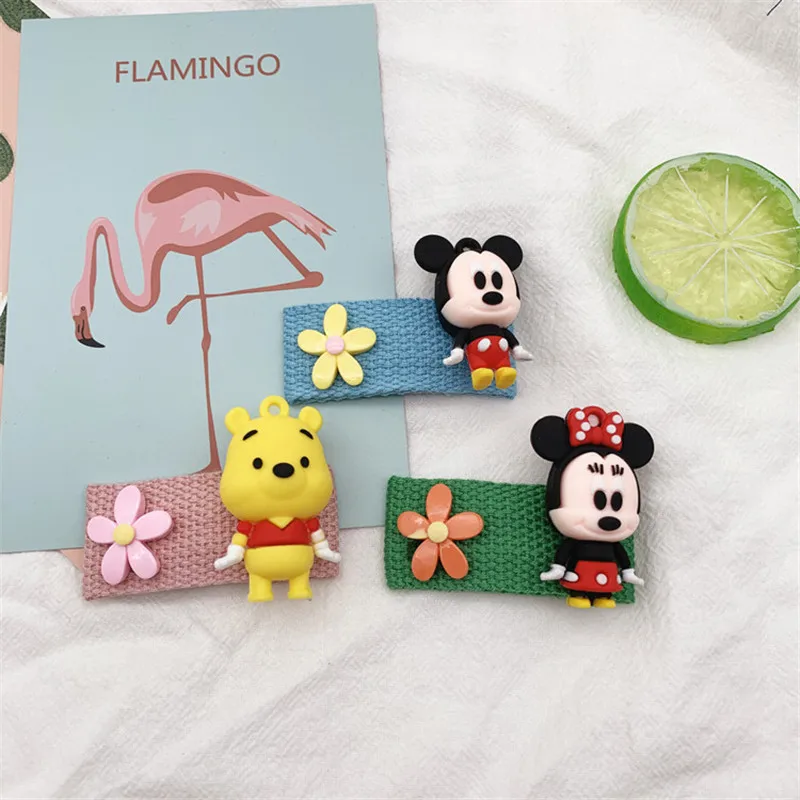 Disney 1 шт. с рисунком из мультфильма Микки заколка для волос в Корейском стиле
