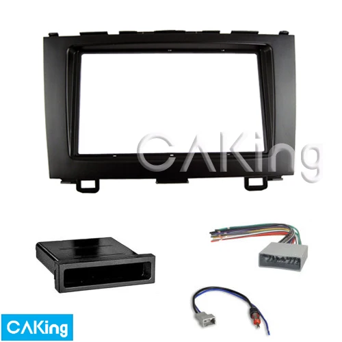 Одна/двойная Din Fascia радио Панель жгута антенна для Honda CRV 2007-2012 аудио рамка