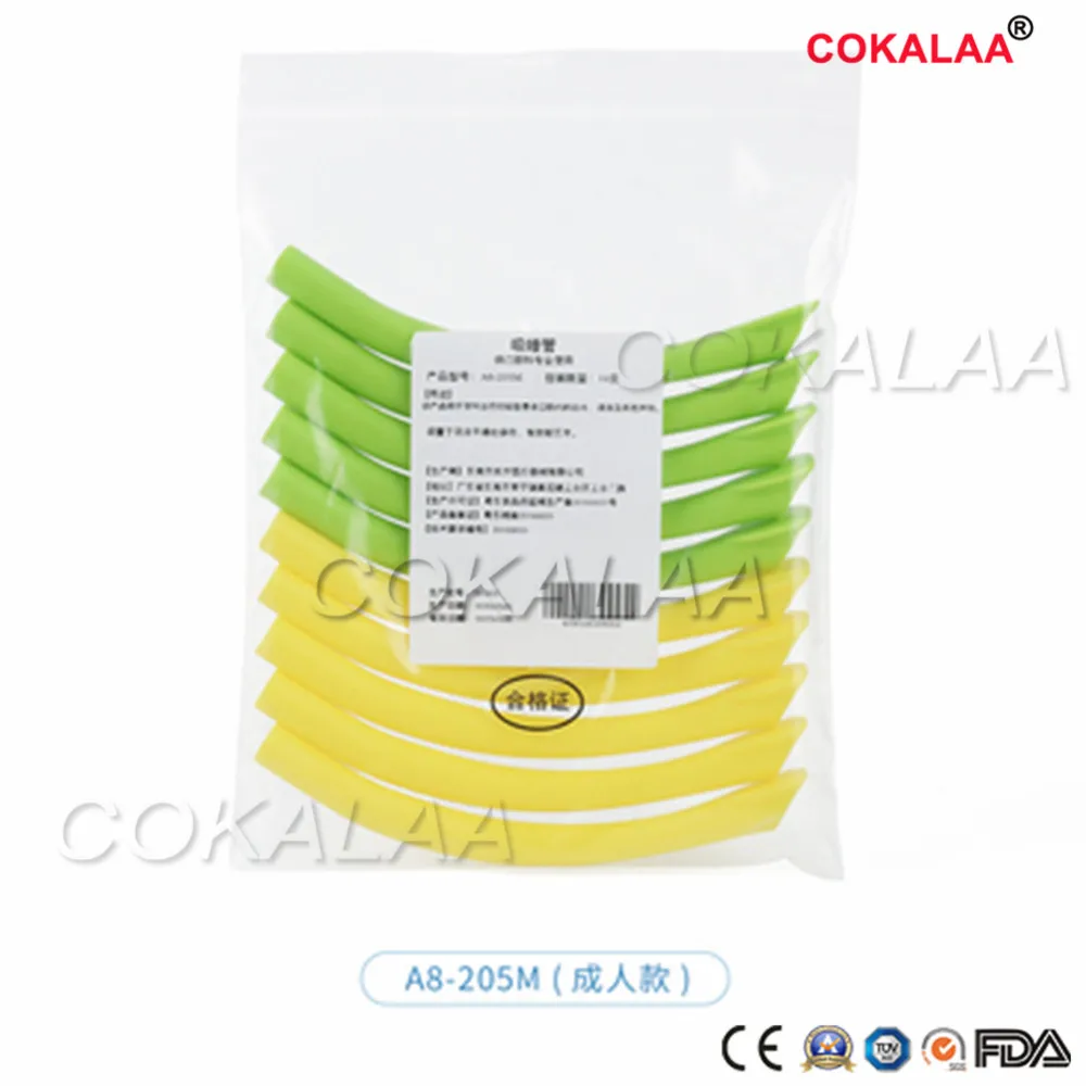 Good quality 10pcs Dental Accessories Strong Sucking Tips / Plastic Suction Nozzle Material Oral disposable Autoclavable |