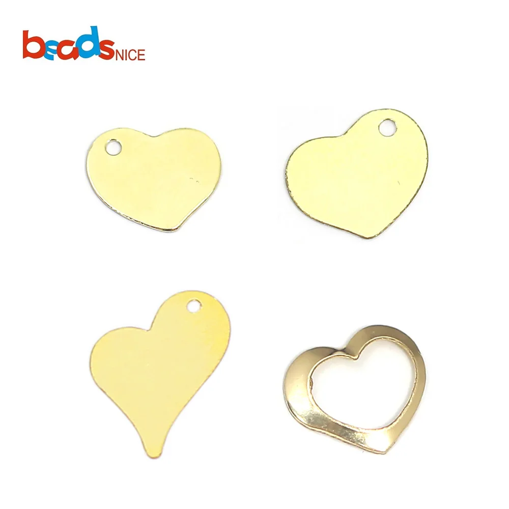 

Beadsnice ID40181smt1 Gold Filled Heart Stamping Blanks Pendant Charm Jewelry Component Wholesale DIY Crafting